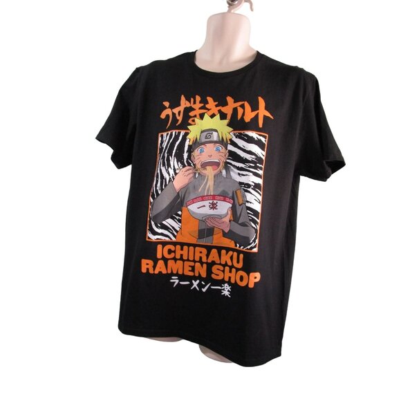 Uzumaki Naruto Shippuden Collection Ichiraku Ramen Shop Anime Style T Shirt Lg - Picture 8 of 12